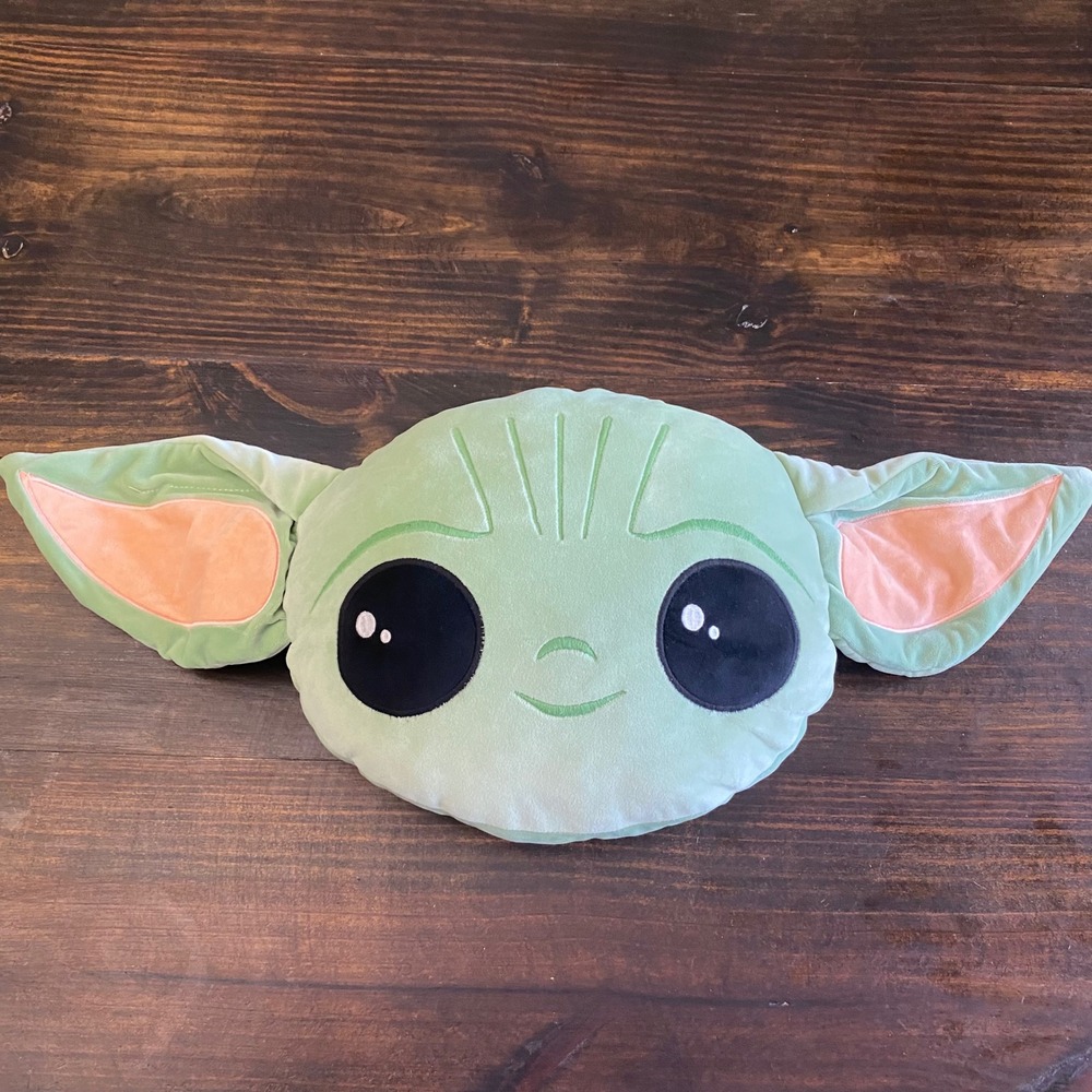 Star Wars The Big One Kids Grogu The Child Plush Decorative Pillow Green 28in